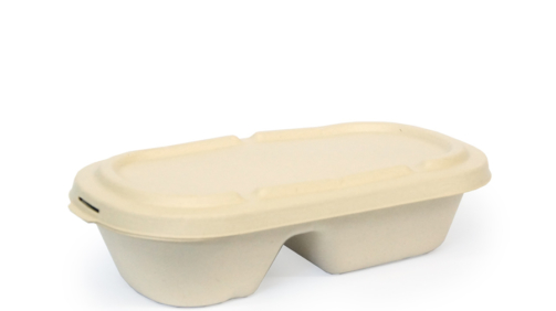 850ml 2-compartment Sugarcane Bagasse